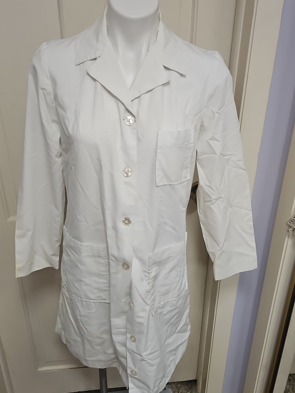 Vtg 70s RARE lab coat doctor nurse Smock